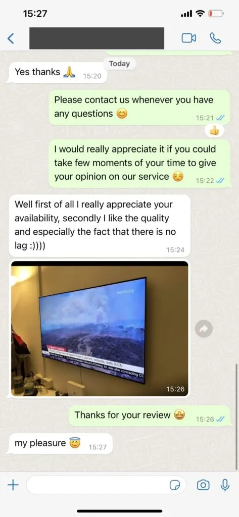 Share your feedback via WhatsApp for enhanced customer satisfaction